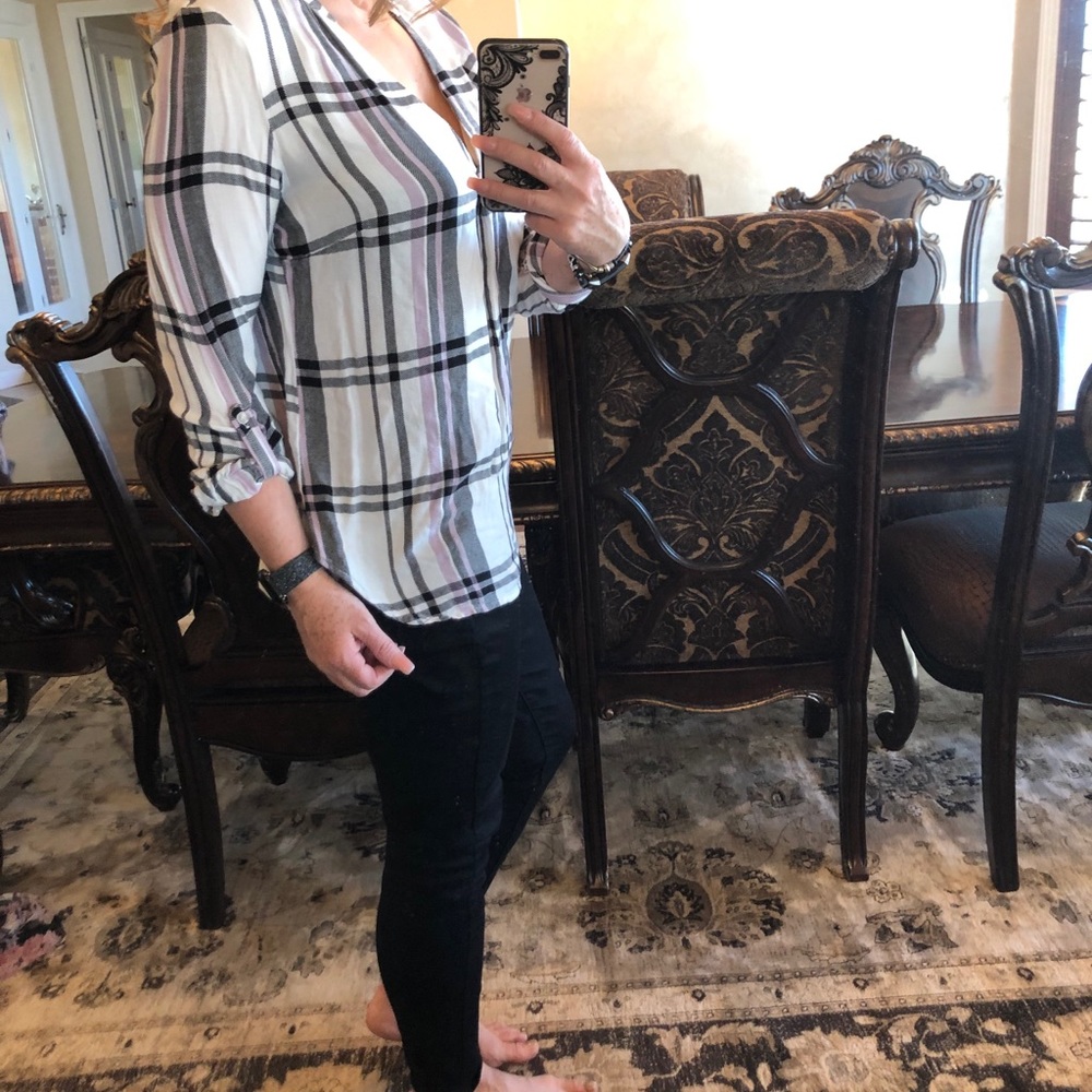 Soho plaid pullover top